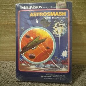 ASTROSMASH, Intellivision, Mattel 1981, NEW in Shrink Wrap Not Graded